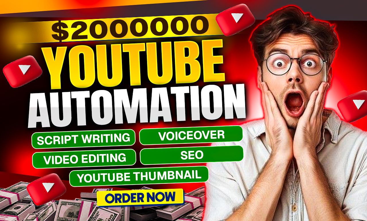 YouTube automation gig thumbnail